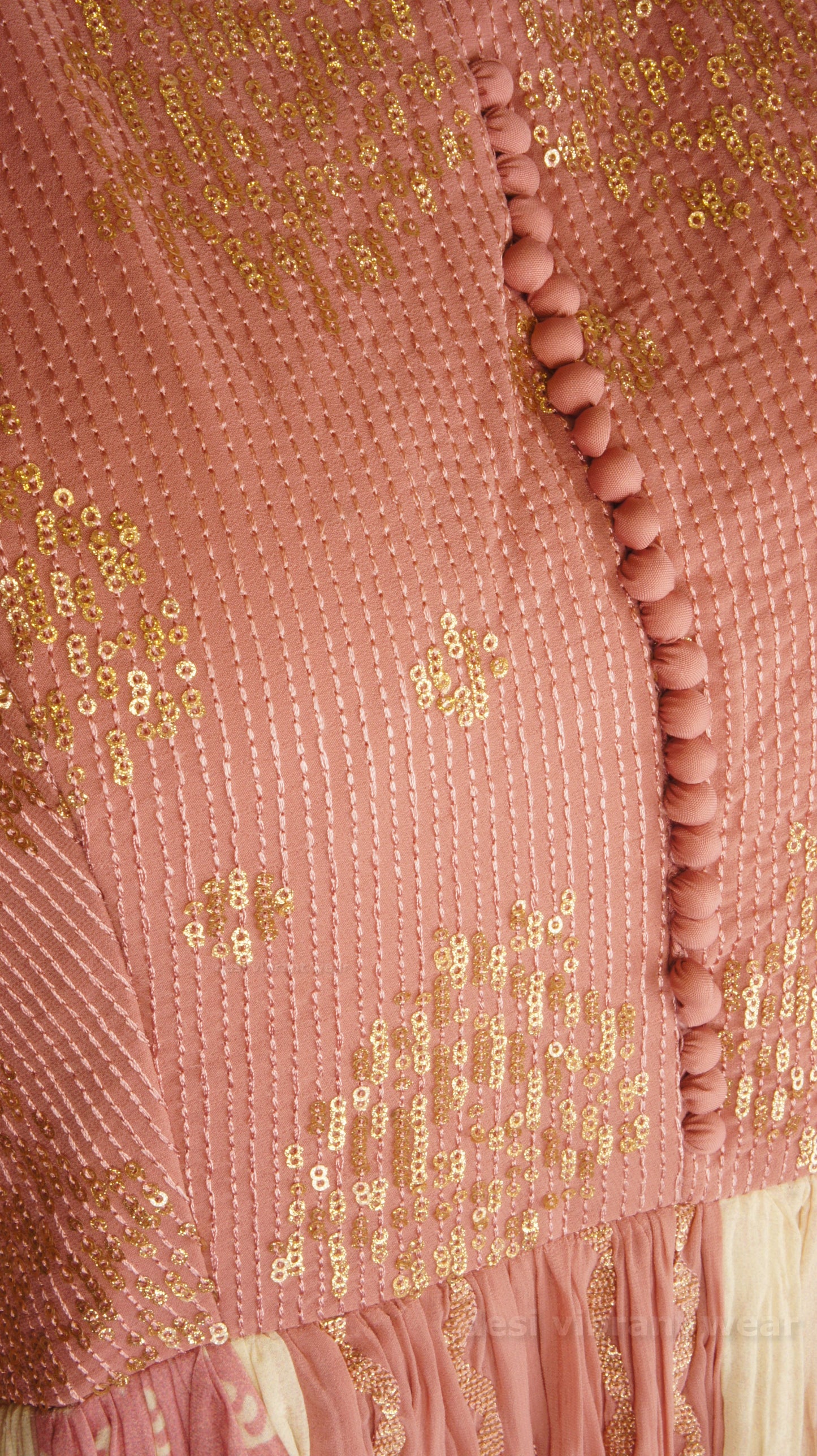 Blush Pink Georgette Embroidered Anarkali