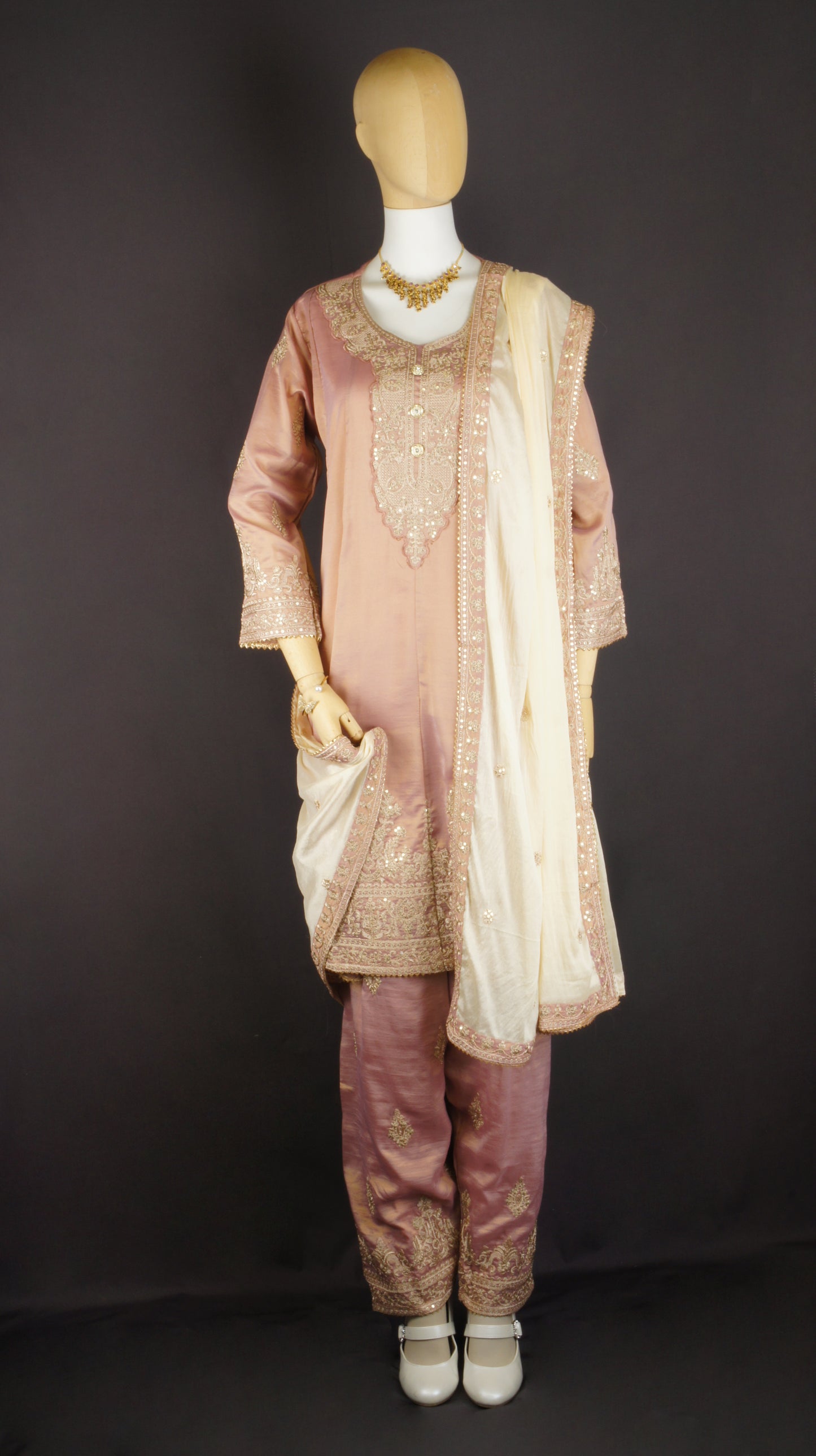 Embroidered Elegance Palazzo