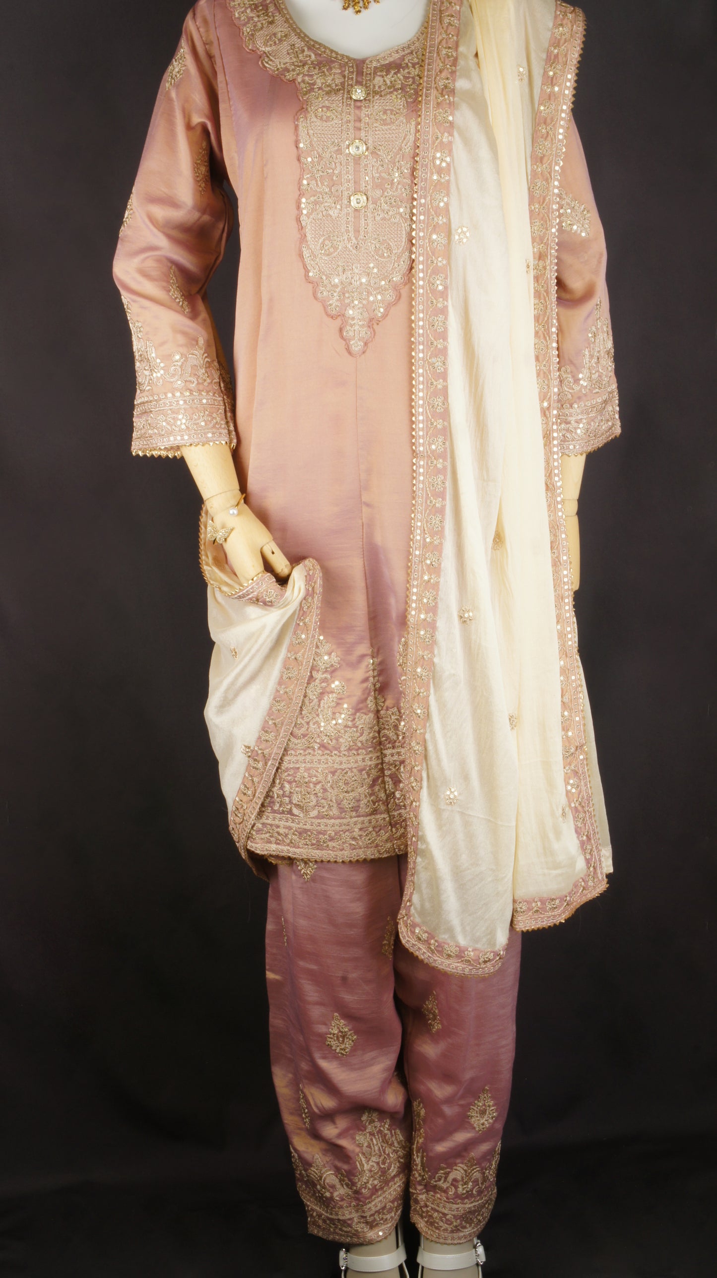 Embroidered Elegance Palazzo