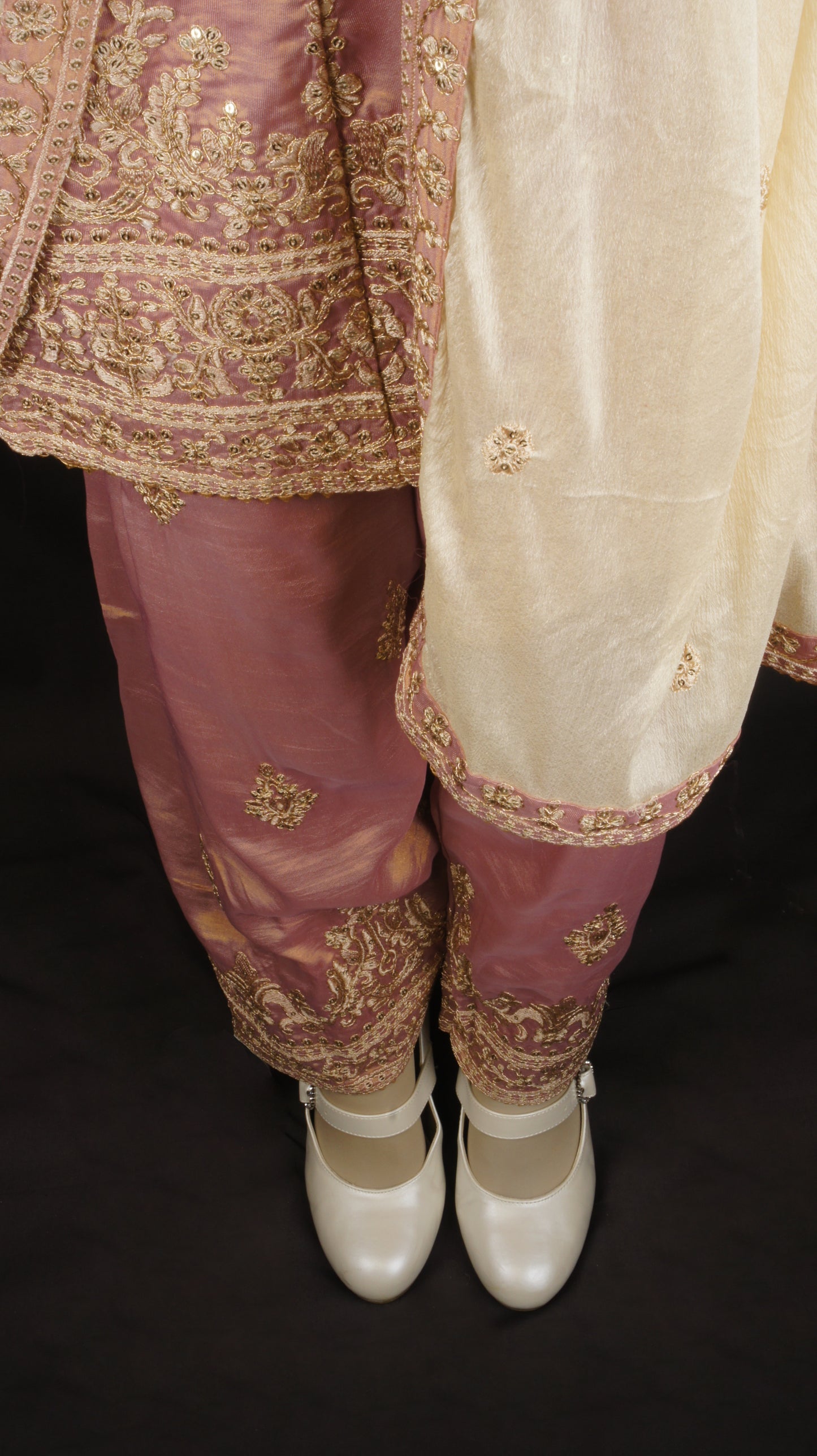 Embroidered Elegance Palazzo