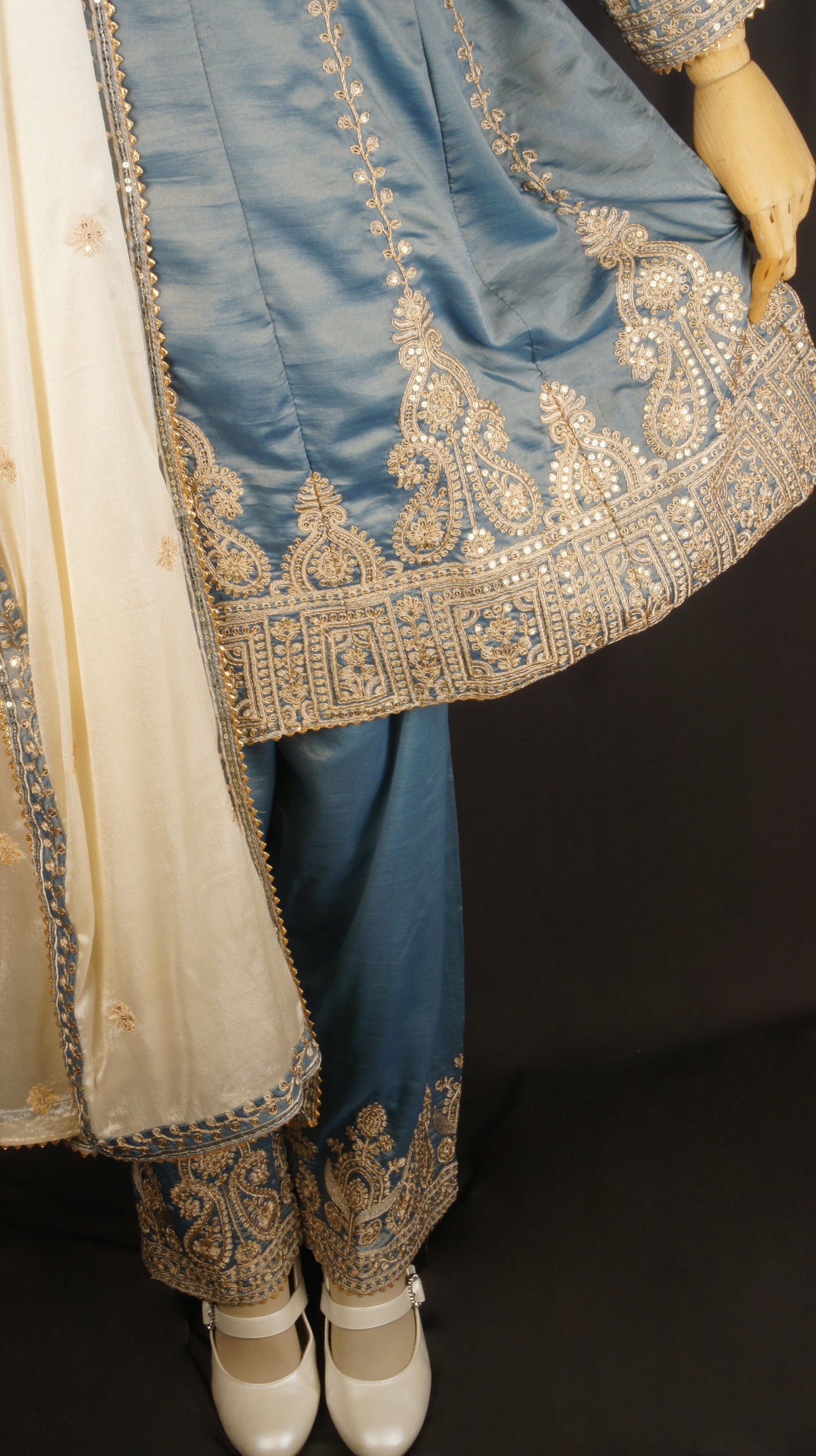 Embroidered Elegance Palazzo