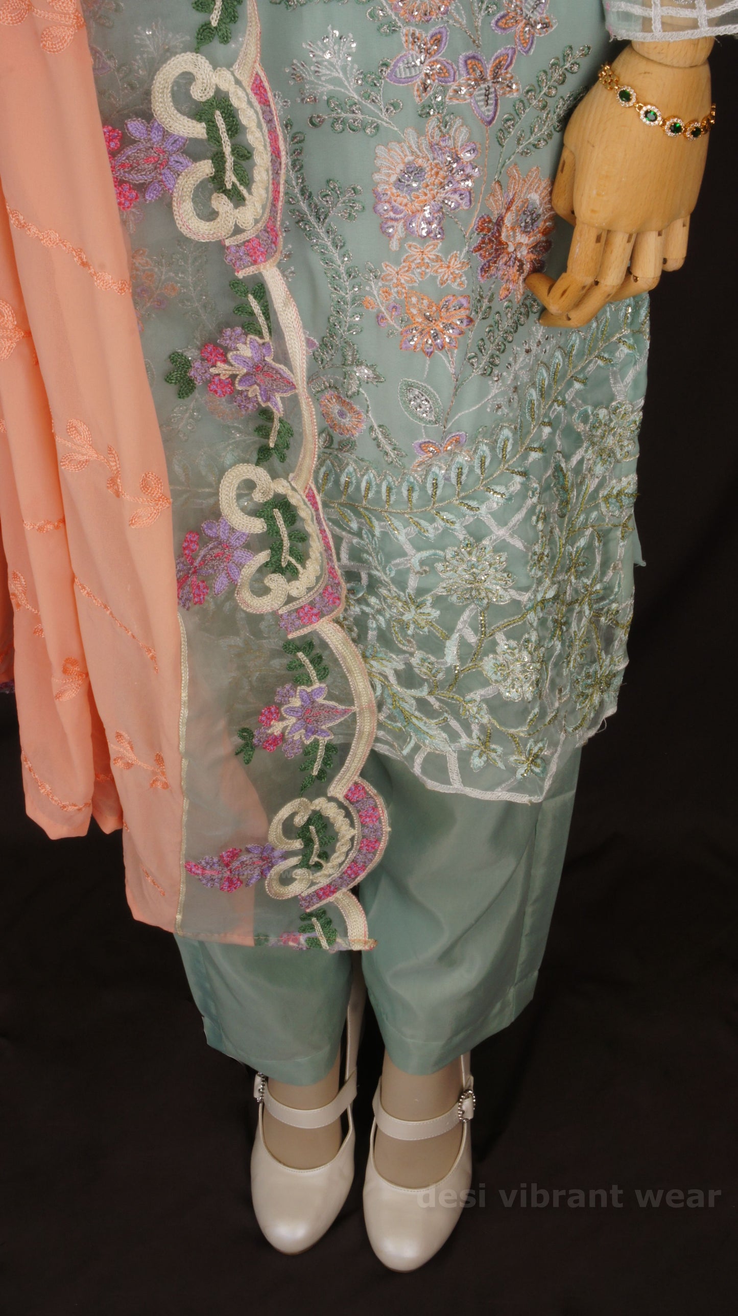 Mint Mirage Georgette
