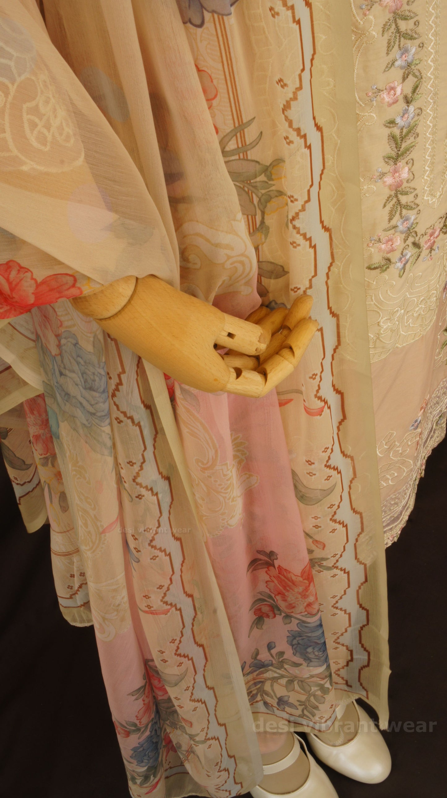 Soft Peach Embroidered Lawn Suit