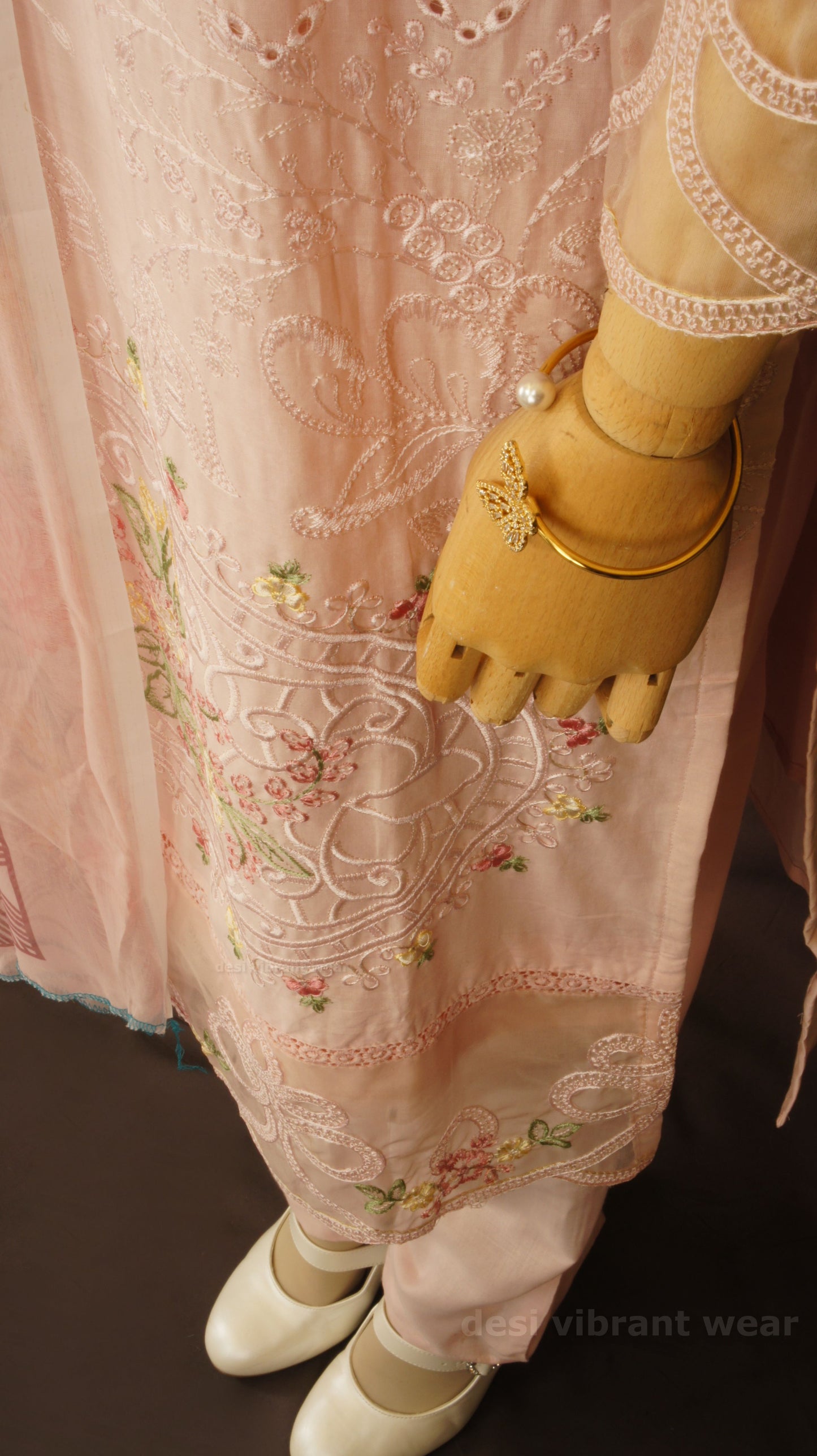 Blush Pink Embroidered Lawn Suit