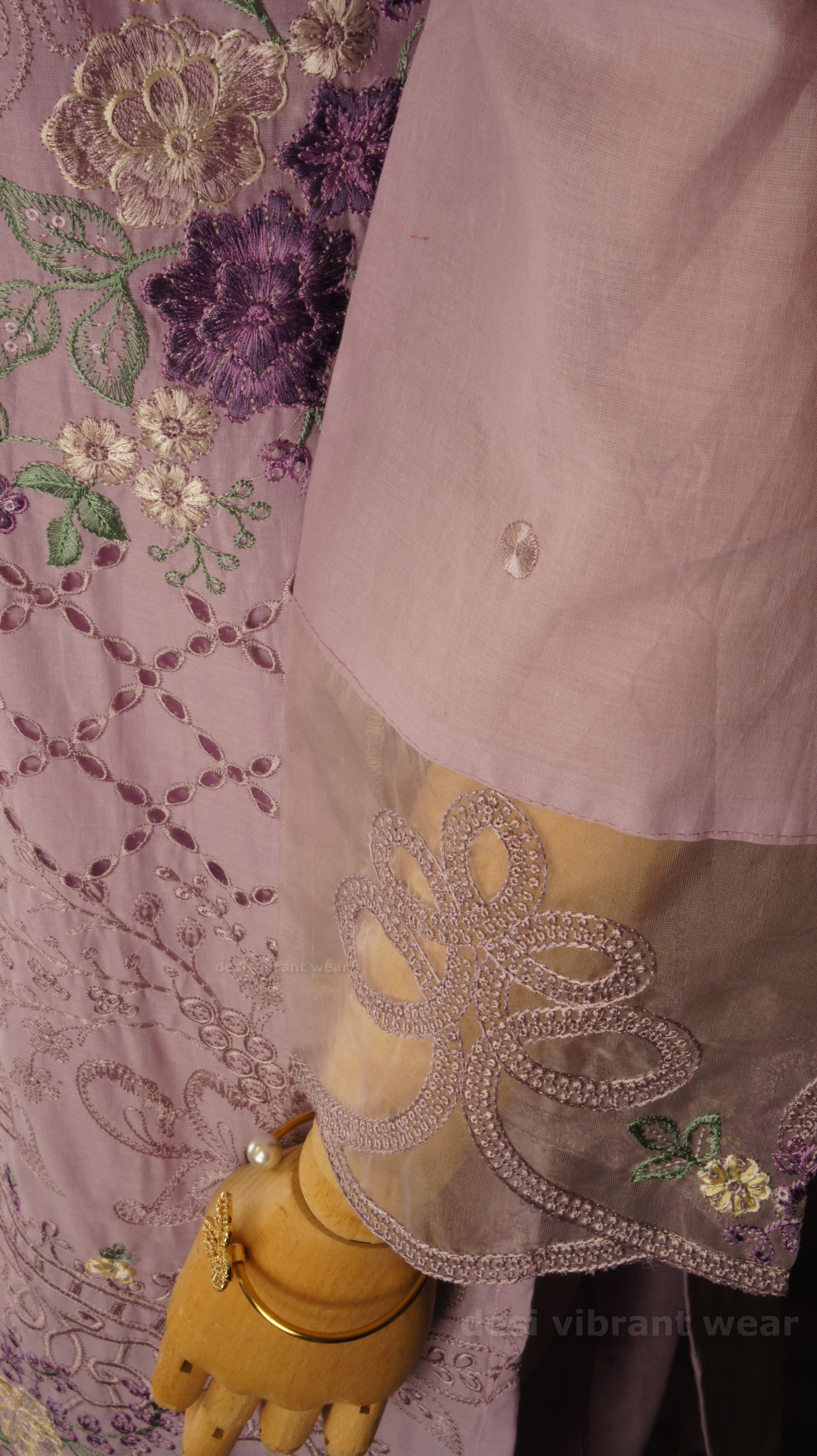 Lavender Bloom Lawn Suit