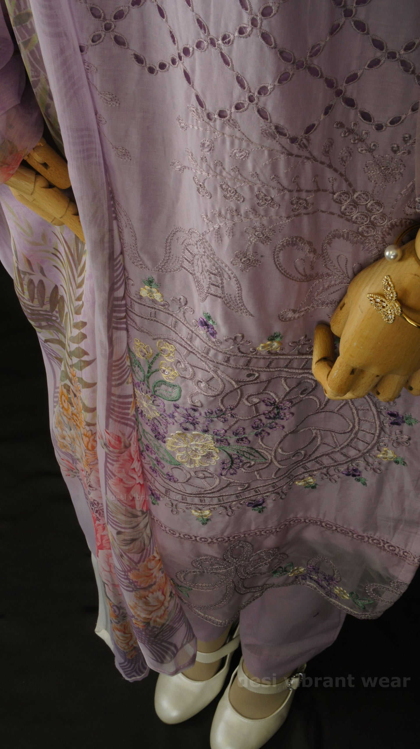Lavender Bloom Lawn Suit