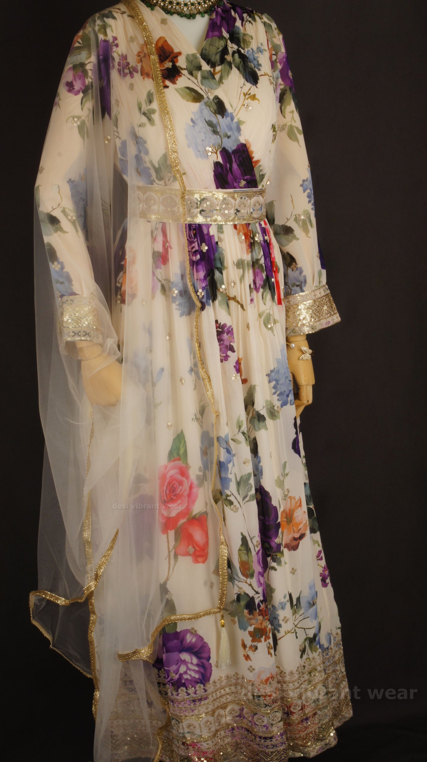 Floral Fantasy Anarkali
