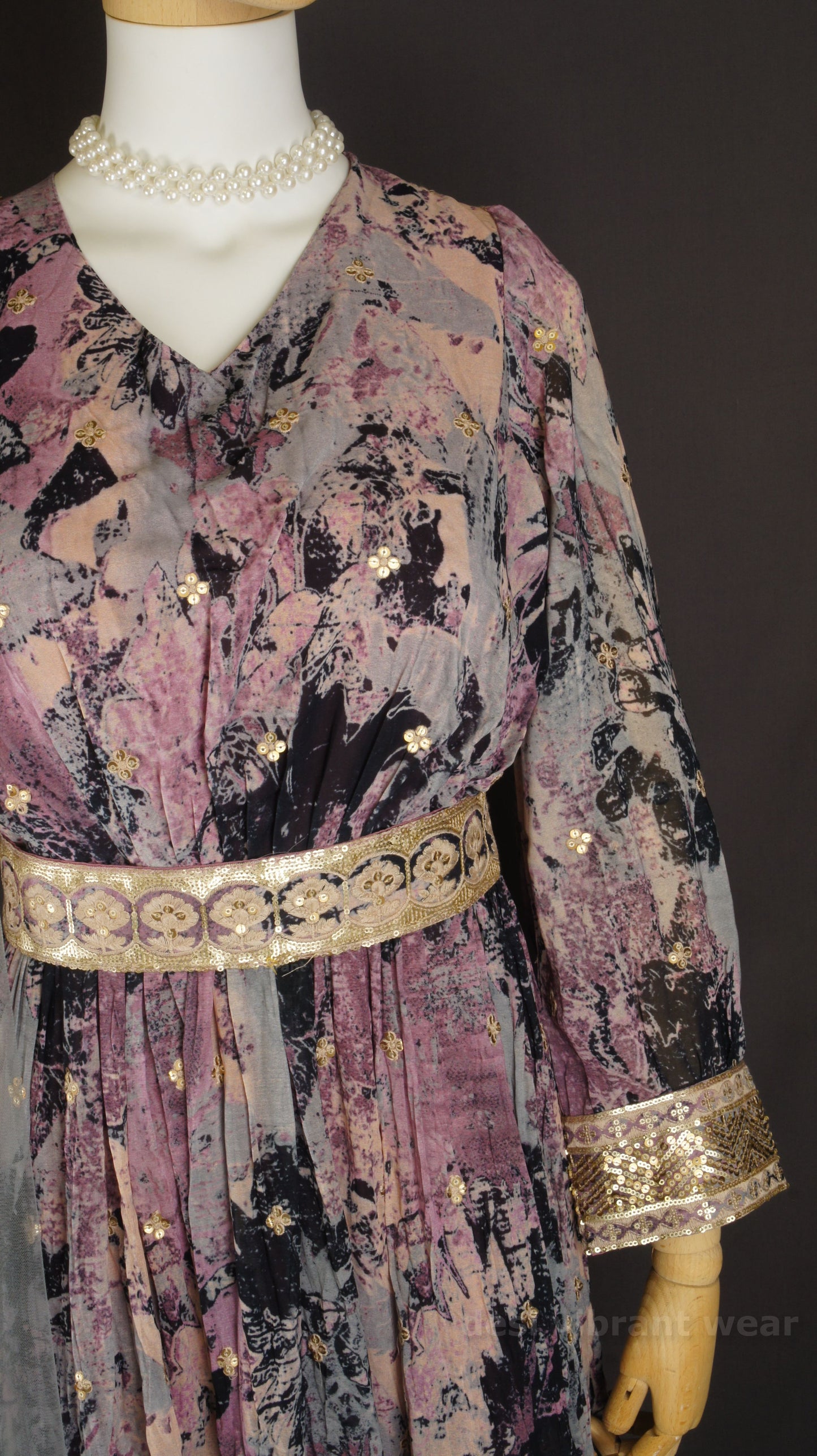 Elegant Embroidered Georgette Anarkali