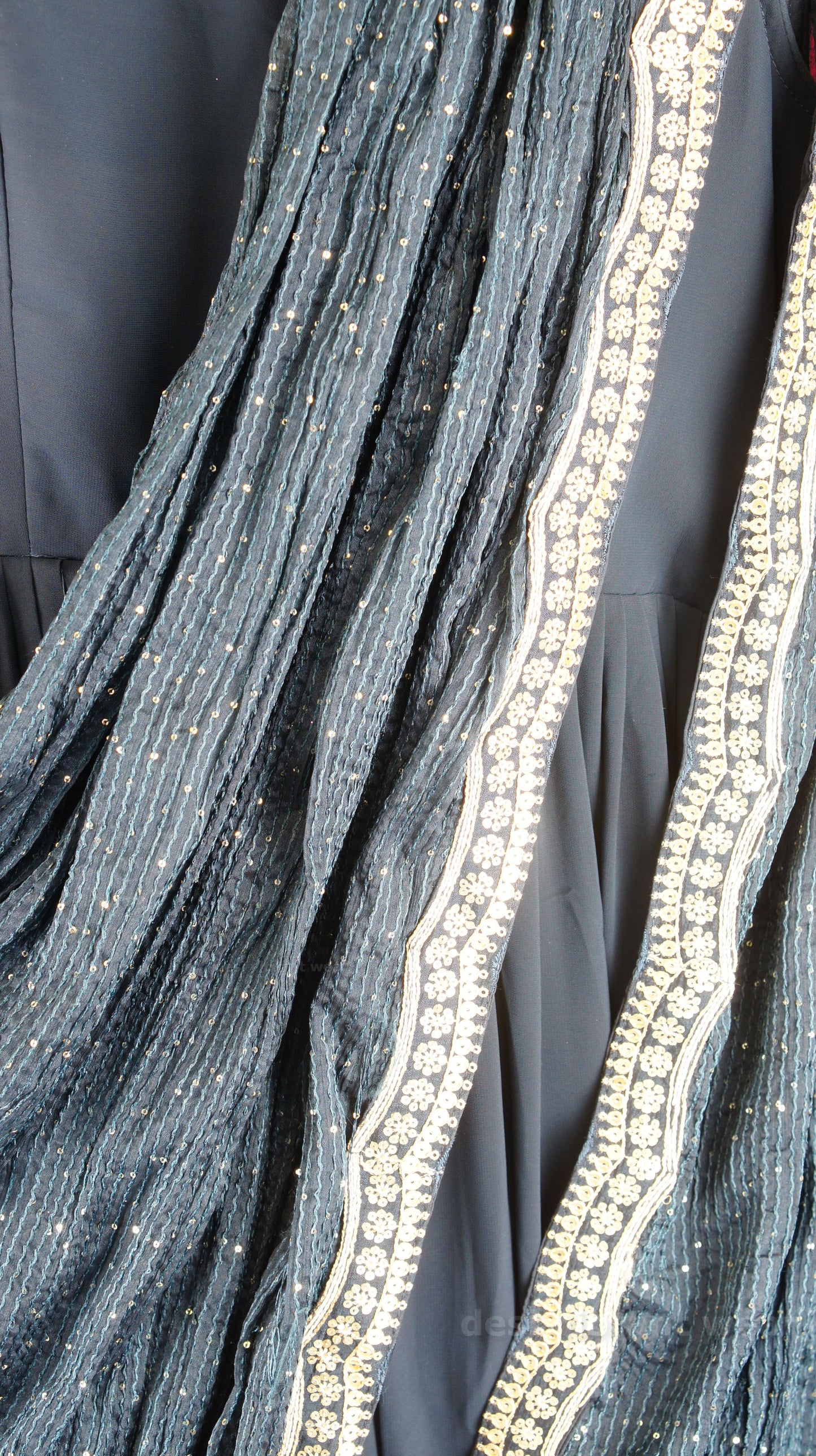 Royal Embroidered Gown Set with Dupatta
