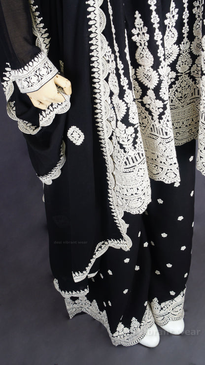 Noor e Chinnon Embroidered Ethnic - Black