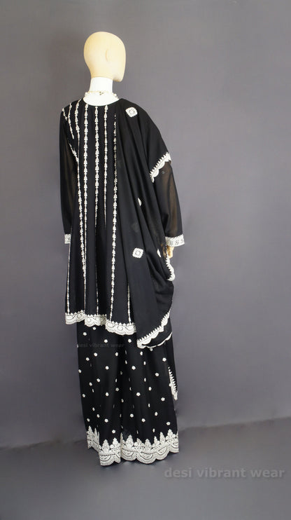 Noor e Chinnon Embroidered Ethnic - Black