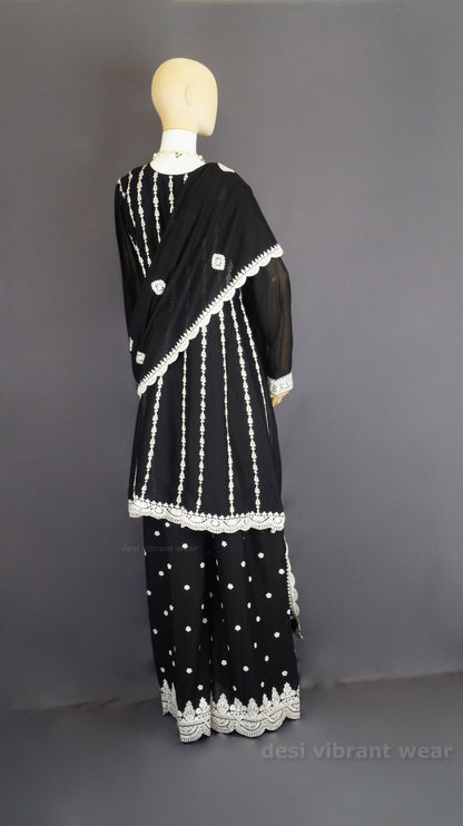 Noor e Chinnon Embroidered Ethnic - Black